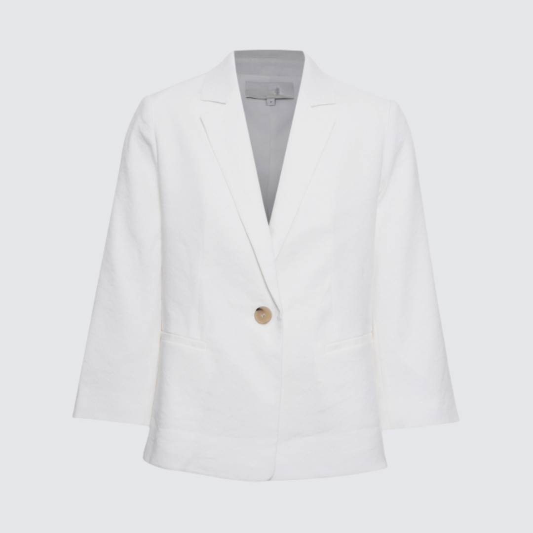 Klassieke witte blazer – Relaxed fit