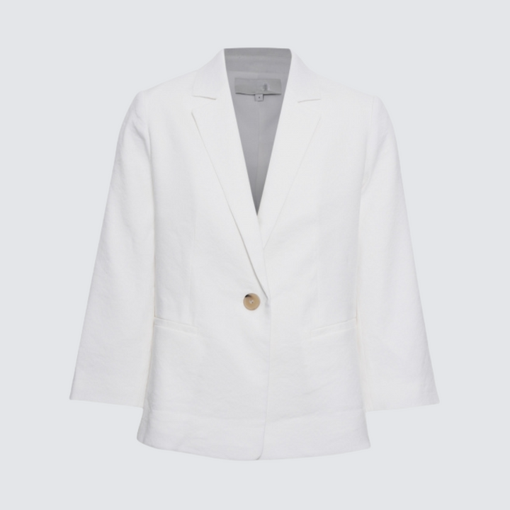 Klassieke witte blazer – Relaxed fit