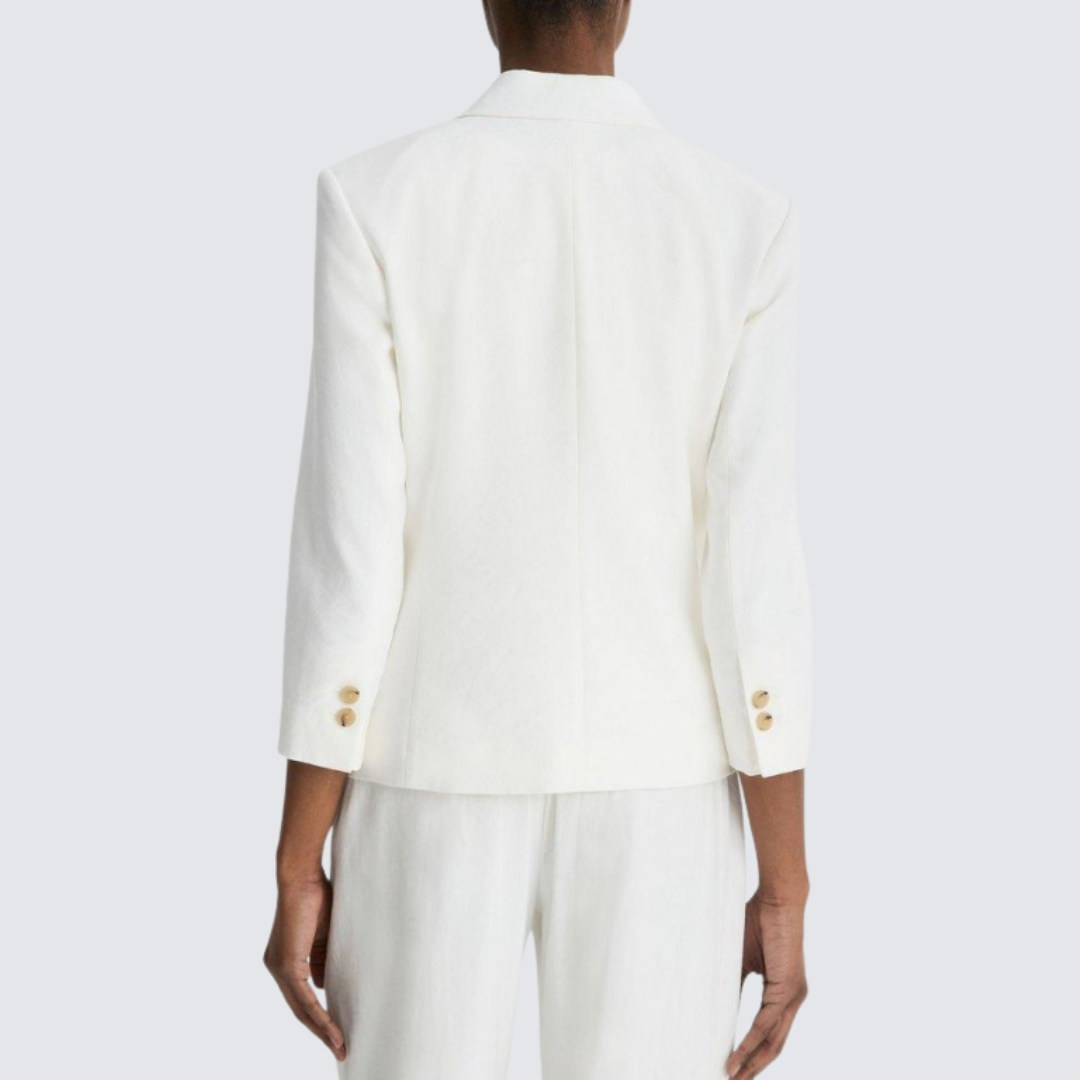 Klassieke witte blazer – Relaxed fit